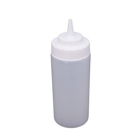 16 oz. Wide-Mouth Squeeze Bottle, Clear, 6-PC/Pack