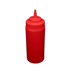 16 oz. Wide-Mouth Squeeze Bottle, Red, 6-PC/Pack