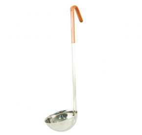 8 oz. Ladle One-Piece with Orange Handle