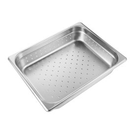 Half Size 2-1/2"H Perforated Steam Table Pan 24 Gauge