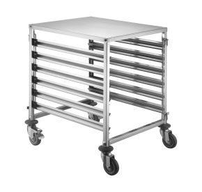 Rack Stainless Steel Steam Table & Food Pan Under-Counter 12-Tier Double Size