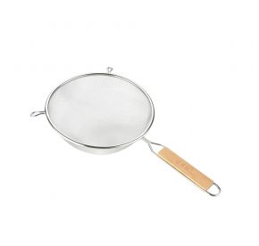 Single Mesh Strainer SS with Wood Handle 6-1/4"Dia
