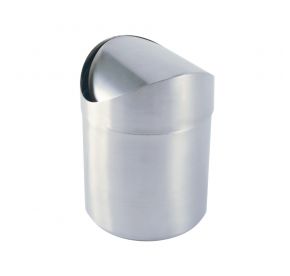 Stainless Steel Swing Waste Bin 5-1/8"Dia x 6-5/8"H
