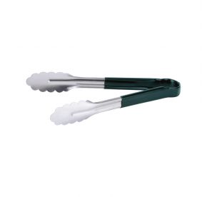10" Stainless Steel Tong w/ Green Handle