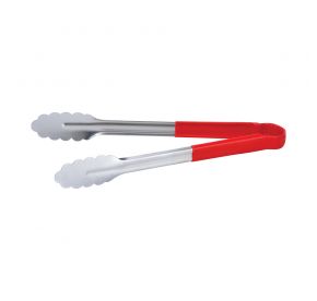 12" Stainless Steel Tong w/ Red Handle