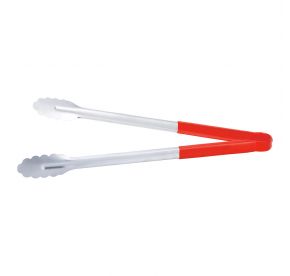 16" Stainless Steel Tong w/ Red Handle