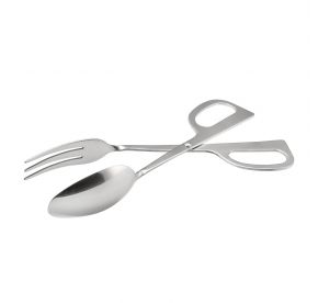 Tong 18/8 Stainless Steel Scissor Fork/Spoon 10"