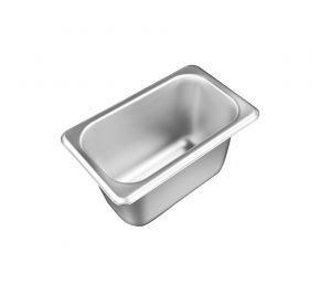 1/9 Size 4" H Standard Steam Table Pan 25 Gauge