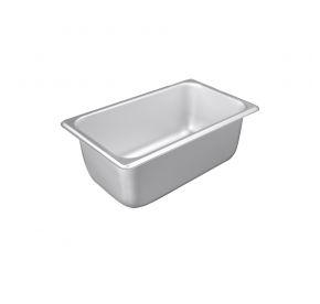 1/4 Size 4" H Standard Steam Table Pan 25 Gauge