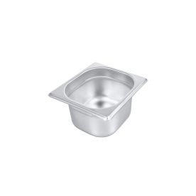 1/6 Size 4"H Anti-Jam Steam Table Pan 22 Gauge