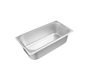 1/3 Size 4" H Standard Steam Table Pan 25 Gauge