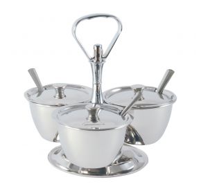 Stainless Steel Tabletop Server Set 3-Compartment