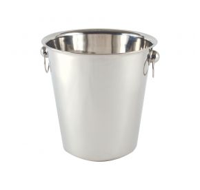 Stainless Steel Wine Bucket with Hanging Hdl