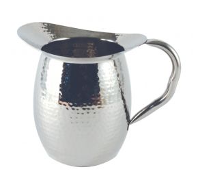 3 qt./96 oz. Hammered Stainless Steel Pitcher  W/O Ice Guard