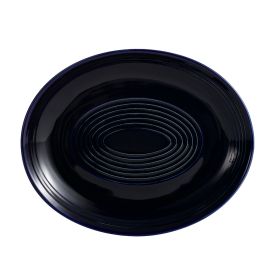 Coupe Oval Platter Cobalt Blue 12 3/4"