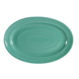Oval Platter Green 15 3/4"