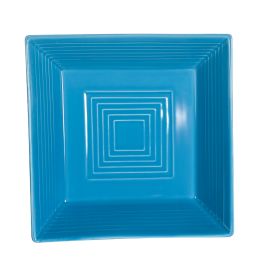 Square Bowl Peacock 15oz 6"