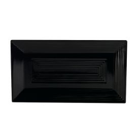 Rect. Platter Black 11 5/8"