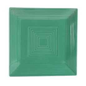 Square Plate Green 10"