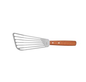 Spatula Slotted Stainless Steel with Wood Handle 6-3/4" 