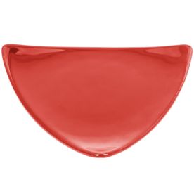 Triangular Flat Plate Red 11 1/2"