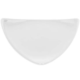 Triangular Flat Plate White 11 1/2"
