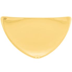 Triangular Flat Plate Yellow 12 1/2"