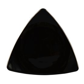 Triangular Flat Plate Black 7"