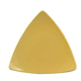 Triangular Flat Plate Yellow 7"