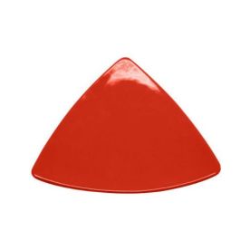 Triangular Flat Plate Red 8 1/2"