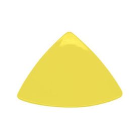 Triangular Flat Plate Yellow 8 1/2"