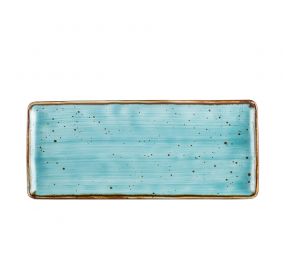 Rect. Platter Turquoise 12"