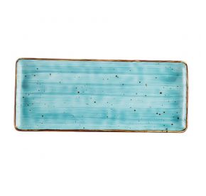Rect. Platter Turquoise 16"