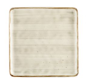Square Plate Desert Beige 10"