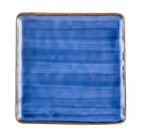 Square Plate Starry Night Blue 10"