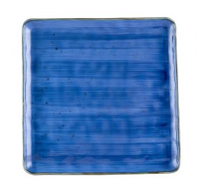 Square Plate Starry Night Blue 12"