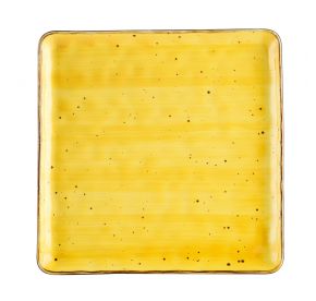 Square Plate Sunflower 12"