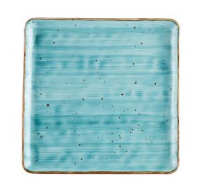 Square Plate Turquoise 12"