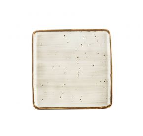 Square Plate Desert Beige 6"