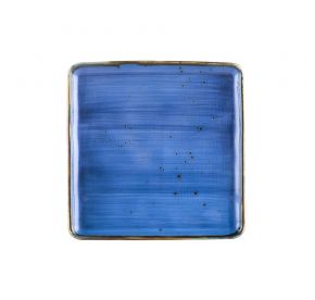 Square Plate Starry Night Blue 6"