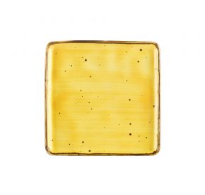 Square Plate Sunflower 6"