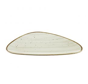 Triangular Plate Desert Beige 13 1/8"