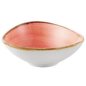 Triangular Bowl Coral 6oz 4 3/4"