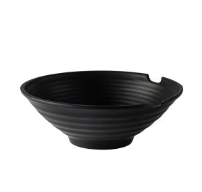 Centennial Bowl Round W/ Chopstick Rests Matte Black 40oz 9"