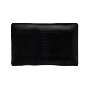 Duke Platter Rect. Matte Black 14"