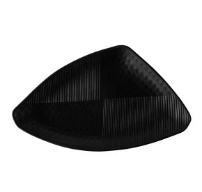 Duke Plate Triangular Matte Black 12"