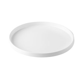 Hudson Plate Round Straight Side Matte White 10-7/8"