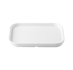 Hudson Platter Rect. Straight Side Matte White 10"x7-1/8"