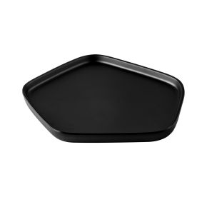 Pentanova Plate Pentagon Straight Side Matte Black 7-3/4"