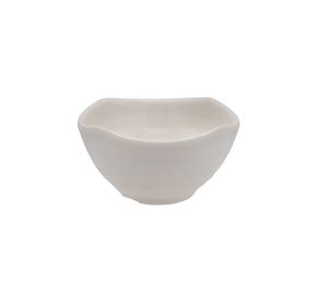 Seashell Bowl Square White 7oz 4"